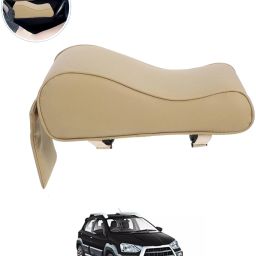 Universal Beige Arm Pain Releif Armrest/Handrest With Phone Holder For Car-97 Car Armrest Cover-image-78