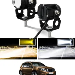 Twin Mini LED Lights High/Low Beam Amber and White For Terrano Nissan 2017 Fog Lamp Car, Motorbike, Truck, Van LED for Nissan (12 V, 55 W)-image-57