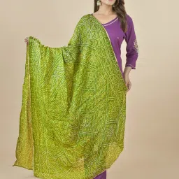 Art Silk Printed Light Green Women Dupatta-image-97