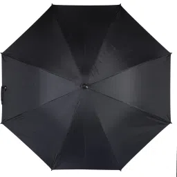 the clownfish Single Fold Auto Open J- shape Handle Waterproof Polyester 210 T Umbrella(Black) Umbrella image 2