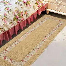 saral home Beige Cotton 55 x 16 Inches Hand Tufted Floor Runner-picture-14