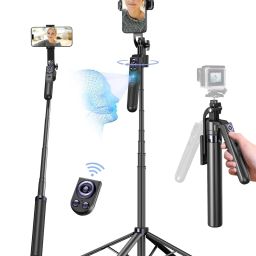 RETRACK ES-B181 1.8Meter Long AI Auto Follow-Up Face Tracking Selfie Stick 360° Gimbal Tripod-picture-47