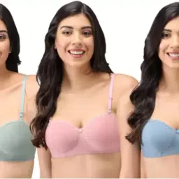 Pack of 3 Women T-Shirt Lightly Padded Bra-image-15