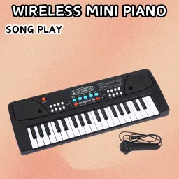 (Piano Keyboard) Toy with 37 Key, Recording and Mic, Adapter for DC Power E394 (Piano Keyboard) Toy with 37 Key, Recording and Mic, Adapter for DC Power E394 Analog Portable Keyboard-image-34