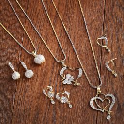 Alloy Gold-plated Gold, Silver Jewel Set-image-17