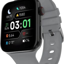 PunnkFunnk T-STORM 1.99" AMOLED Display BT Calling, Social Notification, Fitness, Health Smartwatch-image-1
