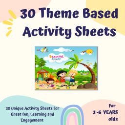 Beautiful Mindz - 30 Fun and Learning Activity Sheets - Reusable & Theme based-13