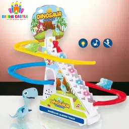 Dinosaur Track Slide and Climb Stairs Toys with 3 Dinosaur-15