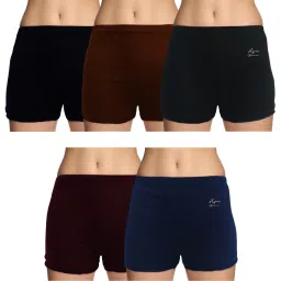 Pack of 5 Women Boy Short Multicolor Panty-image-67