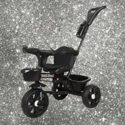 Baby Tricycle with Parental Handle,Cushion Seat NEW TRICYCLE N-4 BLACK NEW KIDS TRICYCLE N-4 BLACK A005 Tricycle-image-19