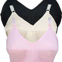 Pack of 3 Women Full Coverage Non Padded Bra-image-55