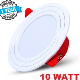 10 WATT Crome Round LED Panel Conceal Down Light (Cool White, Pack of 1) Recessed Ceiling Lamp-picture-21