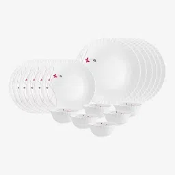 Pack of 18 Opalware Dazzle Lush Fiesta,Pieces Dinner Set-image-12