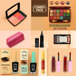10-in-1 Makeup Combo Pack – Full Face Kit with Eyeshadow, Blush, Kajal & More-image-67