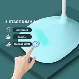 vanshita Rechargable Led Reading Level Brightness And Touch Table Lamp V252 Study Lamp image 4