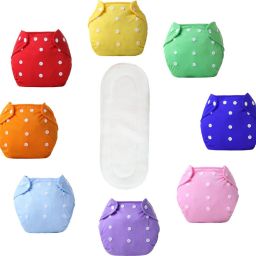 Reusable Cloth Baby Diaper with insert pad, Adjustable Diaper (Pack of 3)-38