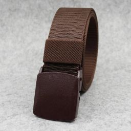Men Casual Brown Nylon Belt-image-50