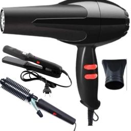 quktion hair dryer 1500watt with 471 curler and 522 hair straightener multicolour Personal Care Appliance Combo-image-67