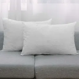 Microfiber Rectangular Cushion Pillow Fillers Inserts For Bed, Sofa Microfibre Solid Cushion Pack of 2-image-20