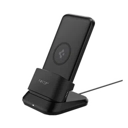 Spigen 10000 mAh 20W Fast Charging Power Bank (1 Type A & 1 Type C Ports, Wireless Charging, Black)-3