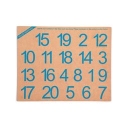 Skillofun Wooden Picture On Number Tray with Knobs 1 to 20 image 4