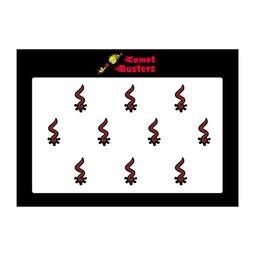 Comet Busters 12 Pcs Reusable Designer Bindis - Maroon & Black-6