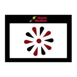 Comet Busters 11 Pcs Reusable Designer Bindis - Black & Maroon-51