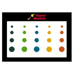 Comet Busters 20 Pcs Reusable Designer Round Bindis - Multicoloured-43
