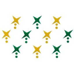 Comet Busters 10 Pcs Green & Yellow Star-Shaped Bindi-6