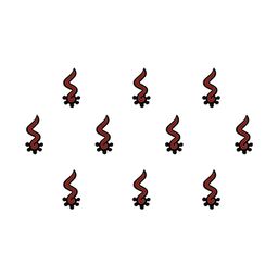 Comet Busters 12 Pcs Reusable Designer Bindis - Maroon & Black image 3