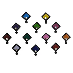 Comet Busters 12 Pcs Embellished Reusable Designer Bindis - Multicoloured image 2