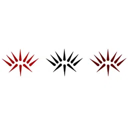 Comet Busters 30 Pcs Reusable Designer Bindis - Red & Black image 3