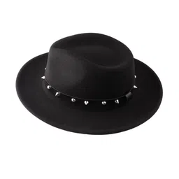 The Tie Hub Men Solid Fedora Hat-0