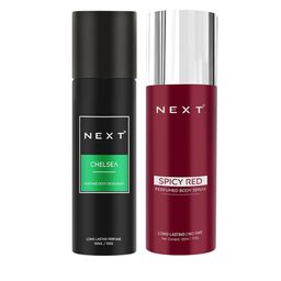 NEXT CARE Set Of 2 Chelsea Deodorant- 150 ml & Spicy Red Perfume Body Spray - 120 ml-39