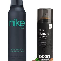 Nike Set Of 2 Aromatic Addiction Man Deodorant & Omg Hair Removal Spray - 200 ml Each-7