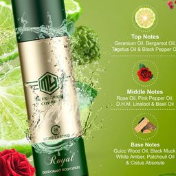My Fragrance Set Of 2 Impulse & Royal Long Lasting Deodorant Spray - 165 ml Each image 4