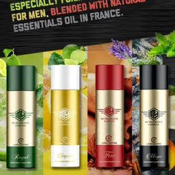 My Fragrance Set Of 2 Magic & Fire Long Lasting Deodorant Spray - 165 ml Each image 3