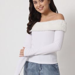 Chemistry Off-Shoulder Fitted Regular Top-picture-0