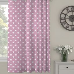 OASIS Pink & White Geometric Printed Window Curtain-image-74