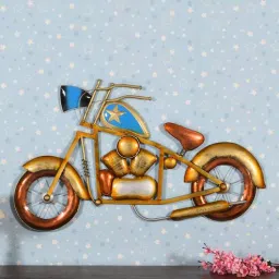 craft tree Blue Metal Big Wall Hanging Bike Wall Art-picture-29