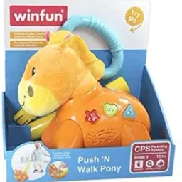winfun Push 'N Walk Pony, Interactive Musical Toy with Lights Effects image 2