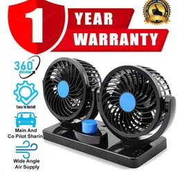 ascension Car Fan 12V 360 Head 2 Speed Quiet Strong for All Auto Vehicles-AS1597 Car Interior Fan-picture-8