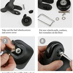 crafscrop 4WHL-BLK-5CM Multiple Unit Measuring Wheel image 5