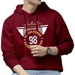 Men Printed Hooded Neck Yellow Sweater-image-66