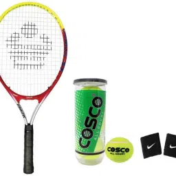 Drive 23 Tennis Racket kit- (1 Racket "6 to 8 year only", 3 Ball, 2 Wrist Band) (Color on Availability) Tennis Kit-image-43