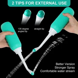 Portable bidet, Jet Spray for Toilet | Retractable, 2 angled Nozzles ND175 Manual Bidets-image-52
