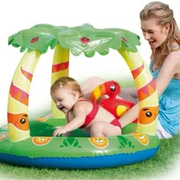 Inflatable Pool (IND*86) Tube Palm Tree Bath Tub Garden Pool with free pump Inflatable Swimming Pool-image-26