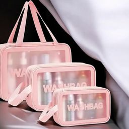 parisal Women Pink Cosmetic Bag-picture-5