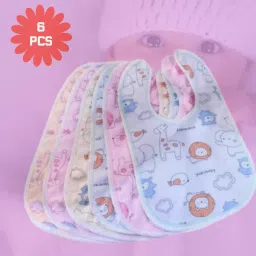 Machine Washable Burp Newborn Slobber Cloth Large Muslin Soft Layers Baby Bibs-80
