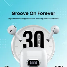 Portronics Harmonics Twins S9 TWS Bluetooth Earbuds With Upto 30H Playtime image 4